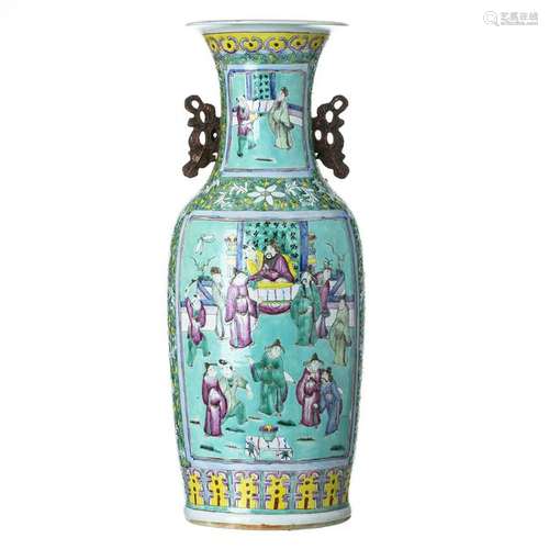 Large Chinese Porcelain Scholar Vase, Tongzhi