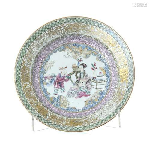 Chinese Porcelain 'figures' Plate