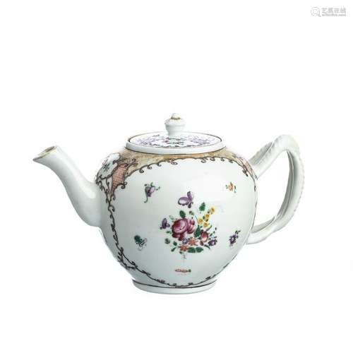 Famille rose Teapot in Chinese porcelain, Qianlong