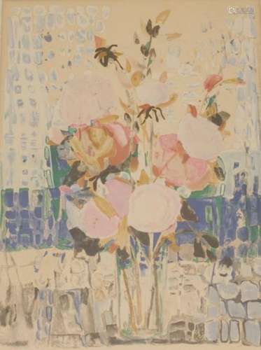 MICHEL HENRY (1928 2016). Pivoines Lithographie, s…