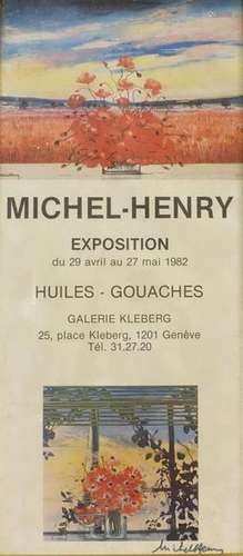 Affiches d'expositions MICHEL HENRY. Ensemble de q…