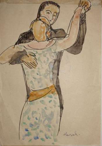 Pierre DEVAL (1897 1993). La danse, 1935 Aquarelle…