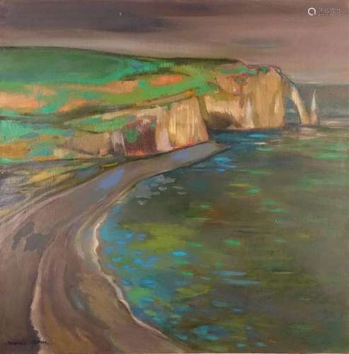 Maurice GENIS (Saigon 1925 Lacanau 2013). Étretat …