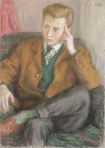 Pierre DEVAL (1897 1993). Portrait de jeune homme …