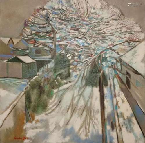 Maurice GENIS (Saigon 1925 Lacanau 2013). Neige à …