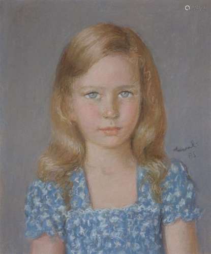 Pierre DEVAL (1897 1993). Portrait de jeune fille …