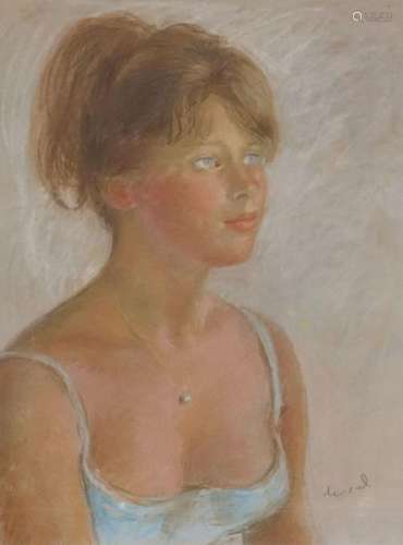 Pierre DEVAL (1897 1993). Portrait de jeune fille …