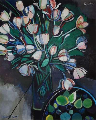 Maurice GENIS (Saigon 1925 Lacanau 2013). Tulipes …