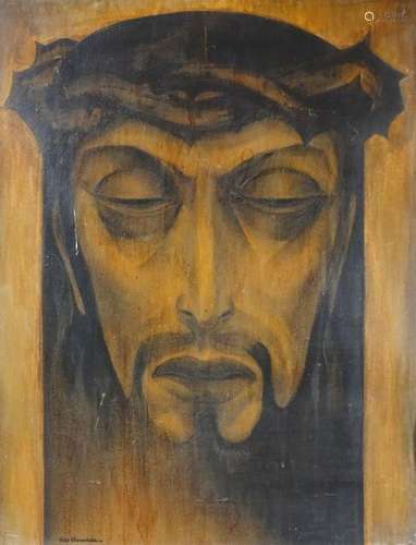 Pierre de CLAUSADE (1910 1976). Christ à la couron…