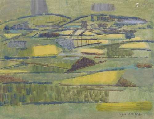 Roger DÉRIEUX (1922 2015). Paysage Gouache, signée…