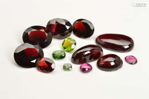 A LARGE SELECTION OF VARIOUS GARNETS VARIETIES, to include approximately 195 individual stones of