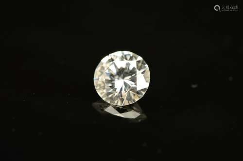 A BRILLIANT CUT DIAMOND, approximately 0.51ct, clarity assessed as VS1-VS2, colour assessed as E-F