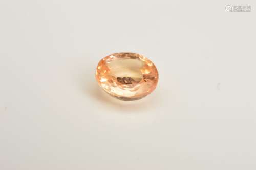 A ROUND MIX CUT PEACH SAPPHIRE, measuring approximately 8.2mm, weighing 2.47ct