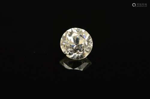 A SINGLE OLD EUROPEAN CUT DIAMOND, approximately 0.49ct, clarity assessed as I3, colour assessed