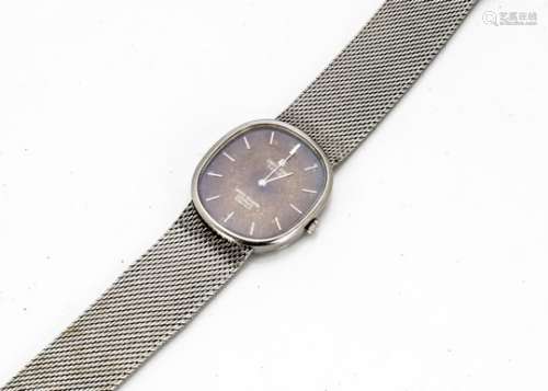 A c1990s Universal White Shadow Automatic Ultra Slim stainless steel gentleman's wristwatch, 32mm on