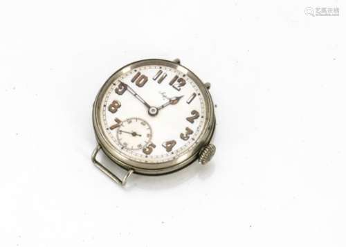 A WWII period Jupiter D military style wristwatch, possibly a pilot's watch, 40mm nickel case,
