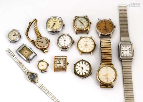 A collection of vintage and modern ladies and gentlemen's wristwatches, approx 35, AF, including a