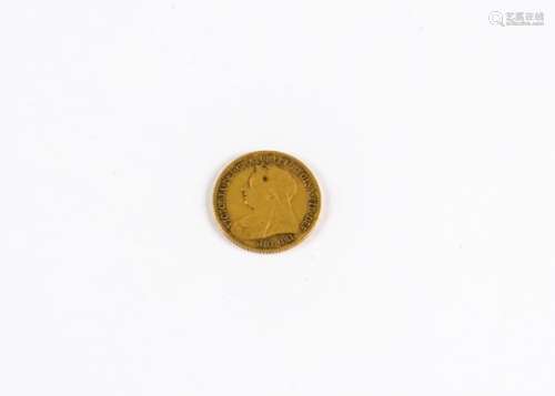 A Victorian half sovereign, dated 1900, F-VF