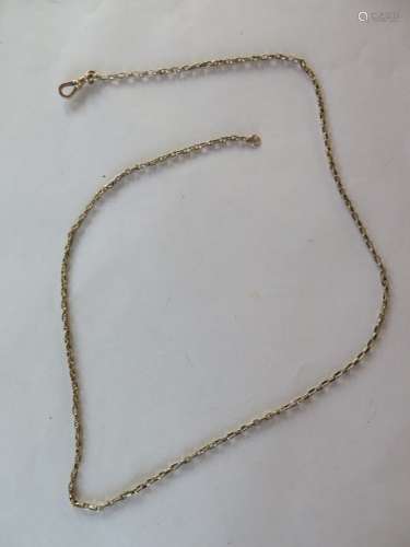 A 9ct yellow gold guard chain, 70cm log, approx 12.9 grams