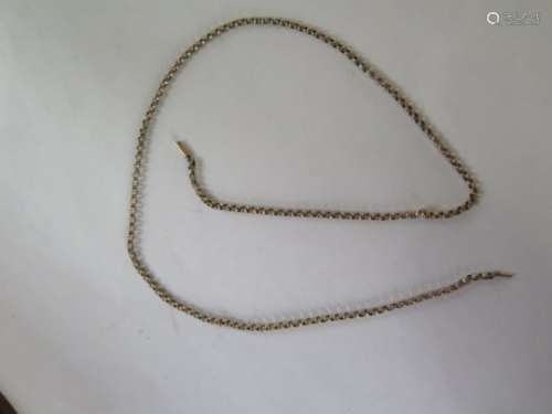 A 10ct gold chain, 56cm long, approx 10.9 grams