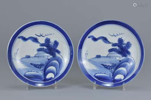 Pair of 19th century Japanese Porcelain Plates