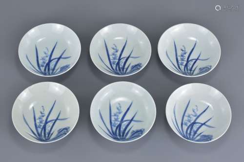 Six Small Japanese Porcelain Bowls