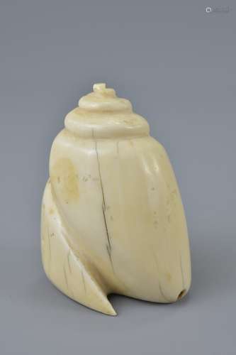 A Japanese ivory carving