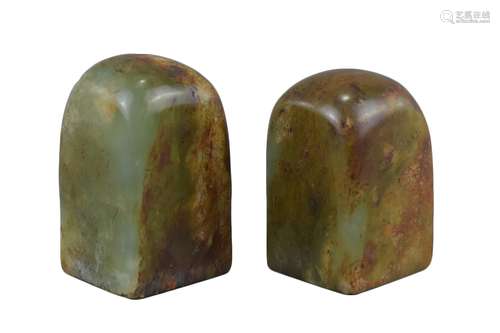 Pair of Chinese jade seals