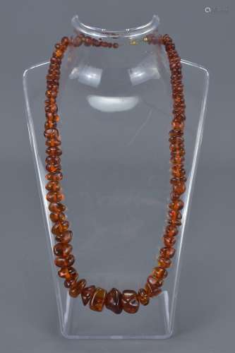 Baltic Clear Amber Bead Necklace