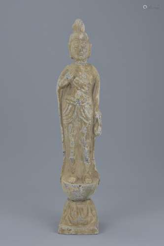 Chinese Stone Statue Buddhist / Guanyin