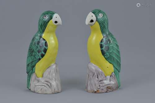 Pair of Chinese late 19th century porcelain figures