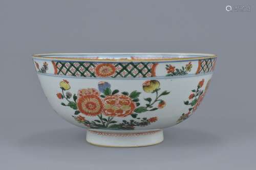 A Chinese 18th century porcelain punch bowl