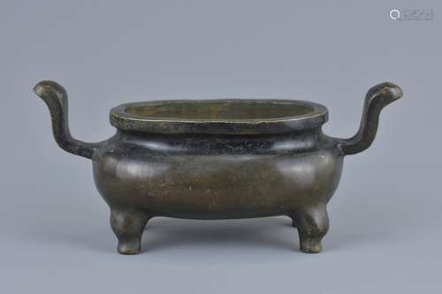 A 19th century Chinese Bronze Censer