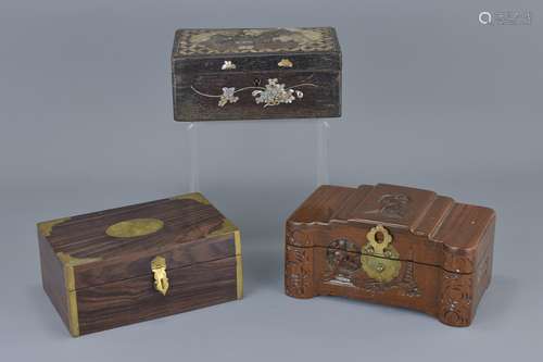 Three Chinese Jewellery Boxes