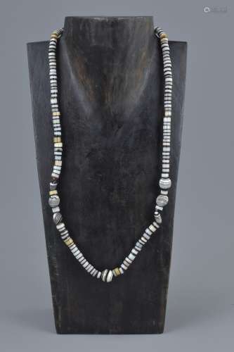 Necklace of Sulaymaniyah Banded Agate beads