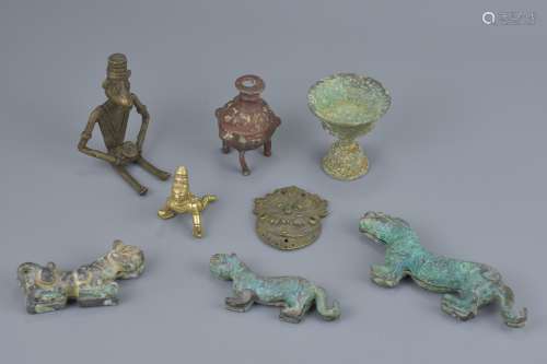 Seven Items of South East Asian Bronze
