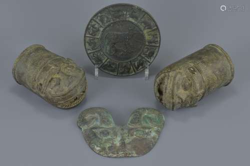 Four Items of South East Asian Bronze