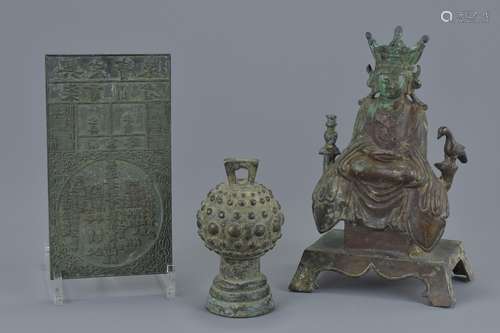 Three Items of South East Asian Bronze