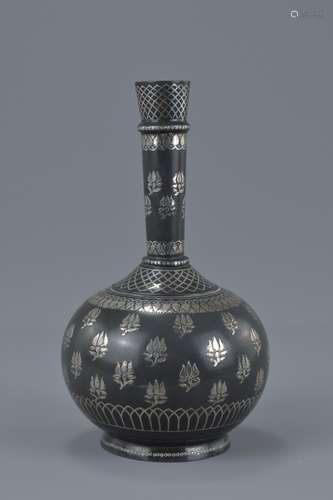 A Indo-Persian Bidri vase