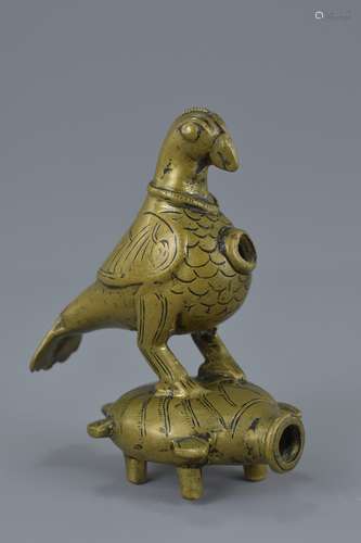 A Middle Eastern bronze fitting