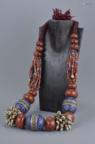 Large Moroccan bead necklace