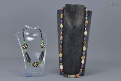 Natural Polished Stone Necklace