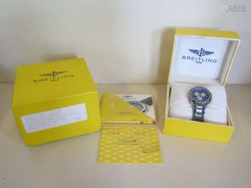 A Breitling stainless steel Jupiter Pilot gents bracelet wristwatch, circa 1998 - ref A59028