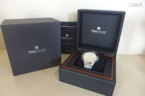 A Tag Heuer Carrera stainless automatic gents bracelet wristwatch 2009 - in unused condition,