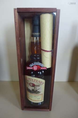 A bottle of Old Pulteney Sherry Wood single malt Scotch Whisky, bottle no 148 - cask 1525