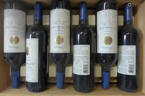 Twelve bottles Barons Edmond Benjamin de Rothschild, Haut Medoc 2011 red wine, 750ml, in a case,