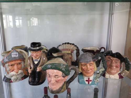 Ten Royal Doutlon character jugs, all good