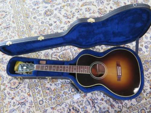 A Gibson LOO series Blues King Keb Mo signature guitar with hard case, bags and pick up, in good