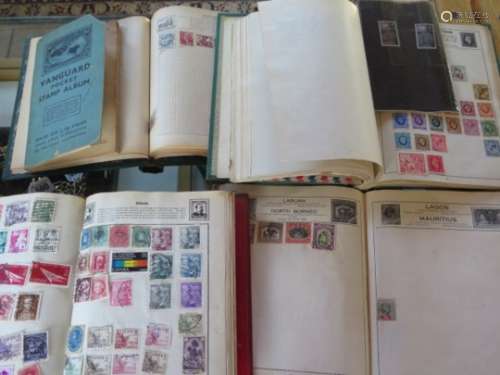 A world stamp collection in five albums