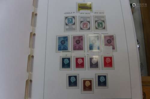 A comprehensive collection of Netherlands stamps from 1970-1990 housed in a Davo printed album -